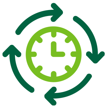 Illustration of clock showing passage of time