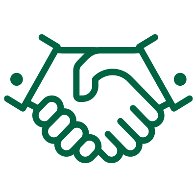 icon showing two hands shaking